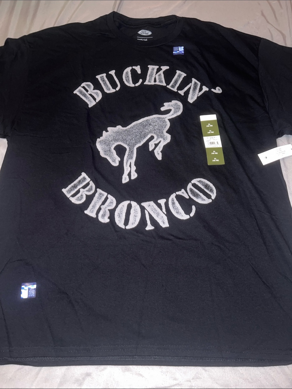 BUCKIN' BRONCO Graphic Tee - Black